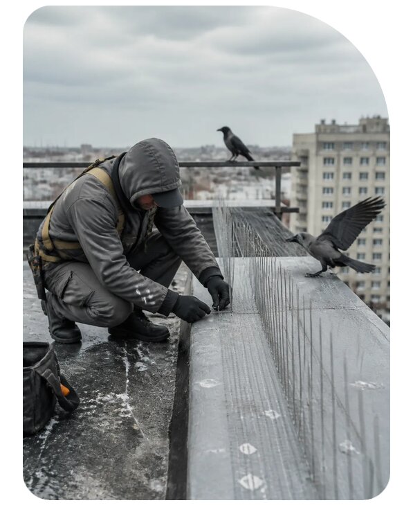 Защита от ворон под ключ в Чите по цене от 5175 р. | Сенат-Чта
